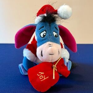 Disney Eeyore Santa Plush Winnie the Pooh Christmas Holiday Toy Collectible